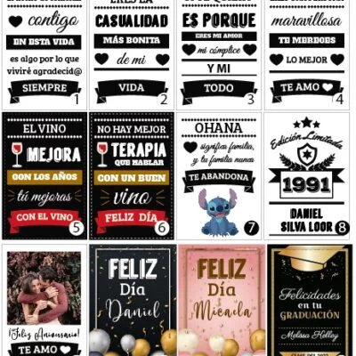 Regalo Botella de Vino Personalizada Regalo Botella de Vino Personalizada