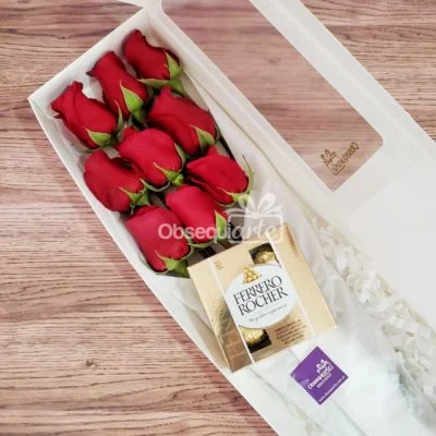Regalo Roses Box con Ferrero Regalo Roses Box con Ferrero